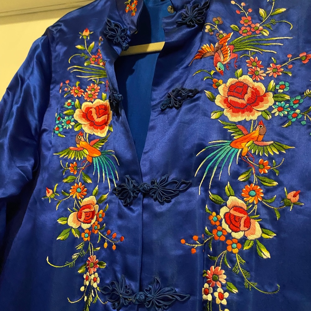Vintage Asian Embroidered Maxi Robe
